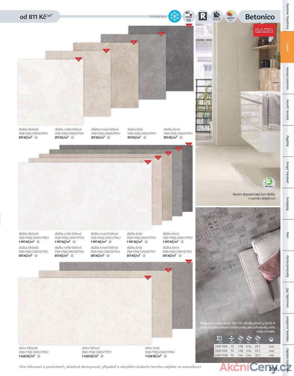 Leták Siko koupelny
platný do 31.12.2025 - strana 209