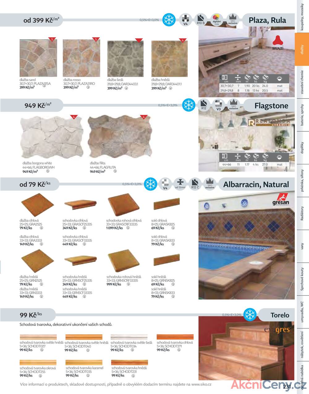 Leták Siko koupelny
platný do 31.12.2025 - strana 231