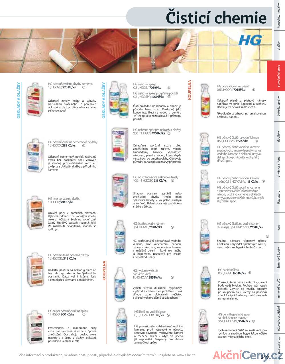Leták Siko koupelny
platný do 31.12.2025 - strana 249