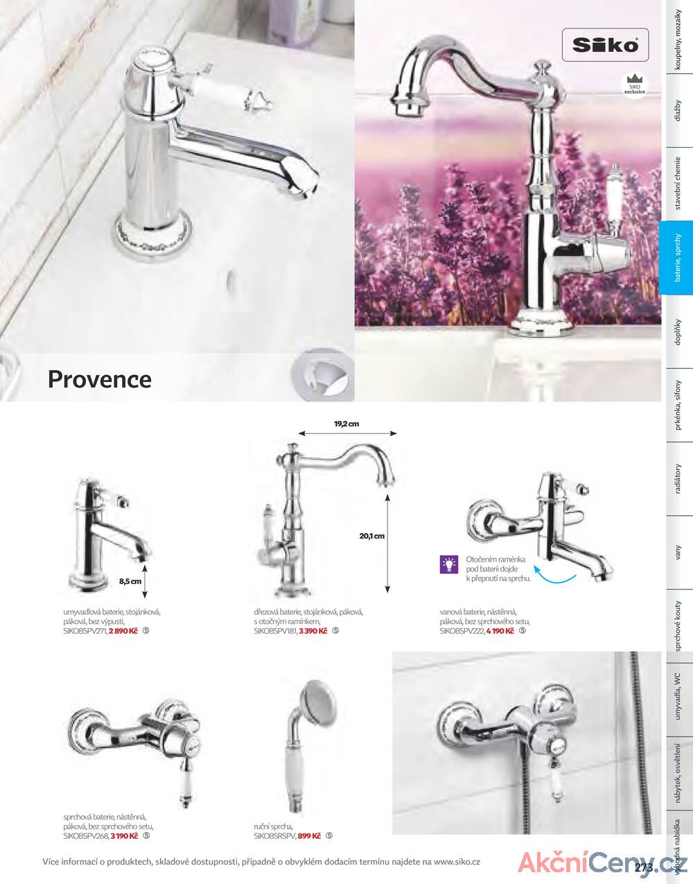 Leták Siko koupelny
platný do 31.12.2025 - strana 273