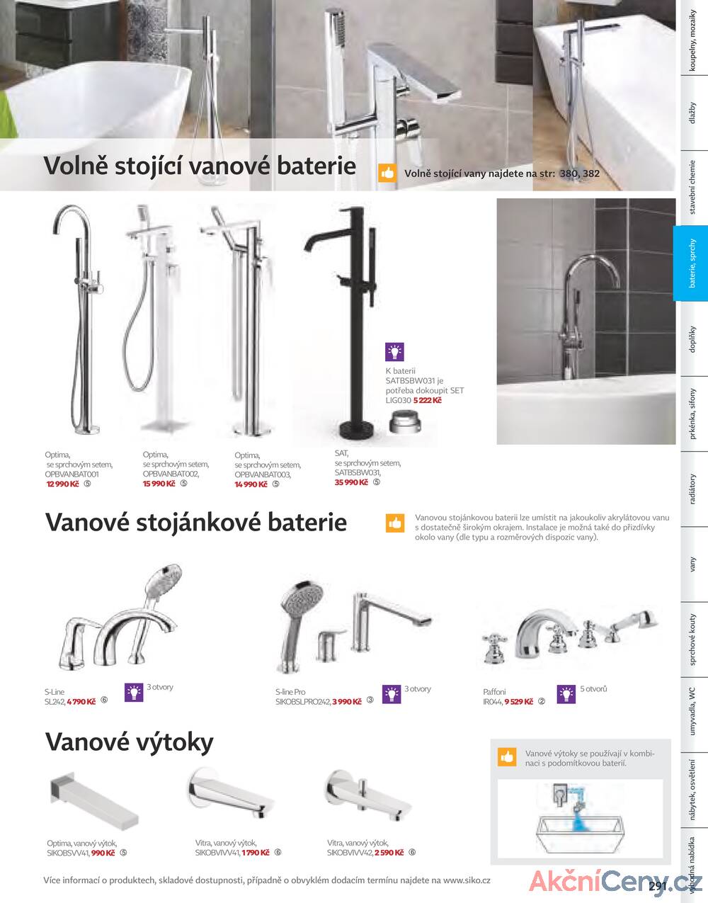 Leták Siko koupelny
platný do 31.12.2025 - strana 291