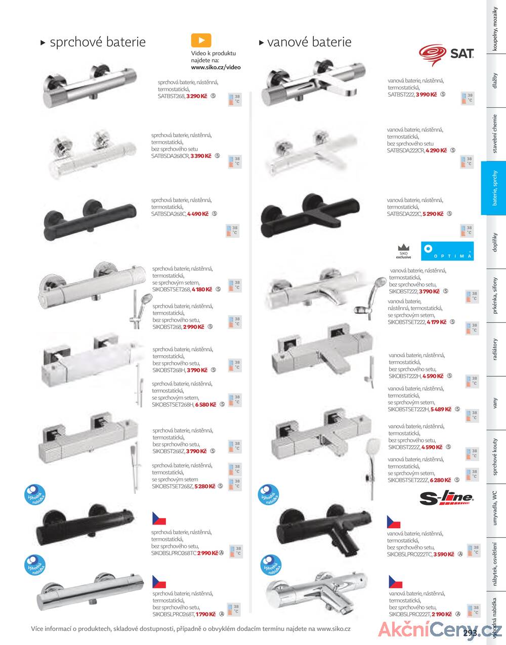 Leták Siko koupelny
platný do 31.12.2025 - strana 293