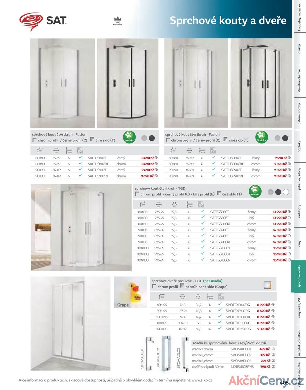 Leták Siko koupelny
platný do 31.12.2025 - strana 407