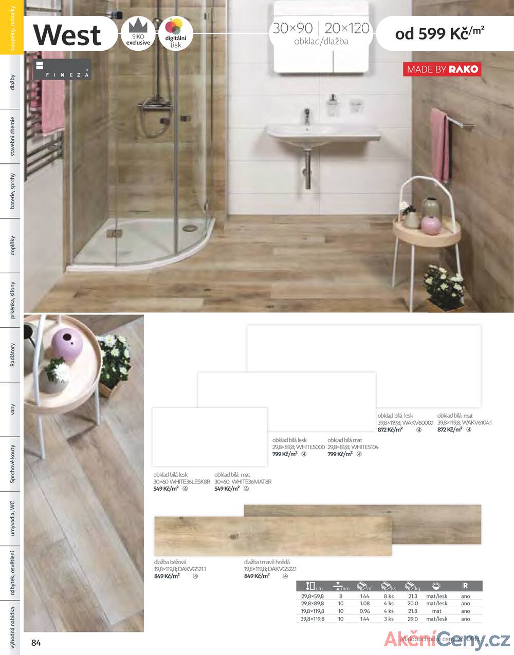 Leták Siko koupelny
platný do 31.12.2025 - strana 84