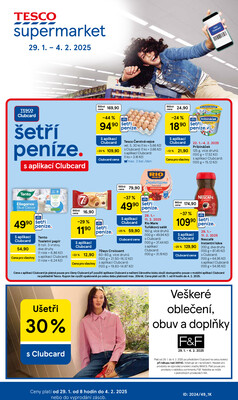 Leták Tesco supermarkety od 29.1. do 4.2.2025