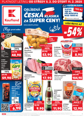 Leták Kaufland 5.2. - 11.2. - Kaufland - Praha - Horní Měcholupy