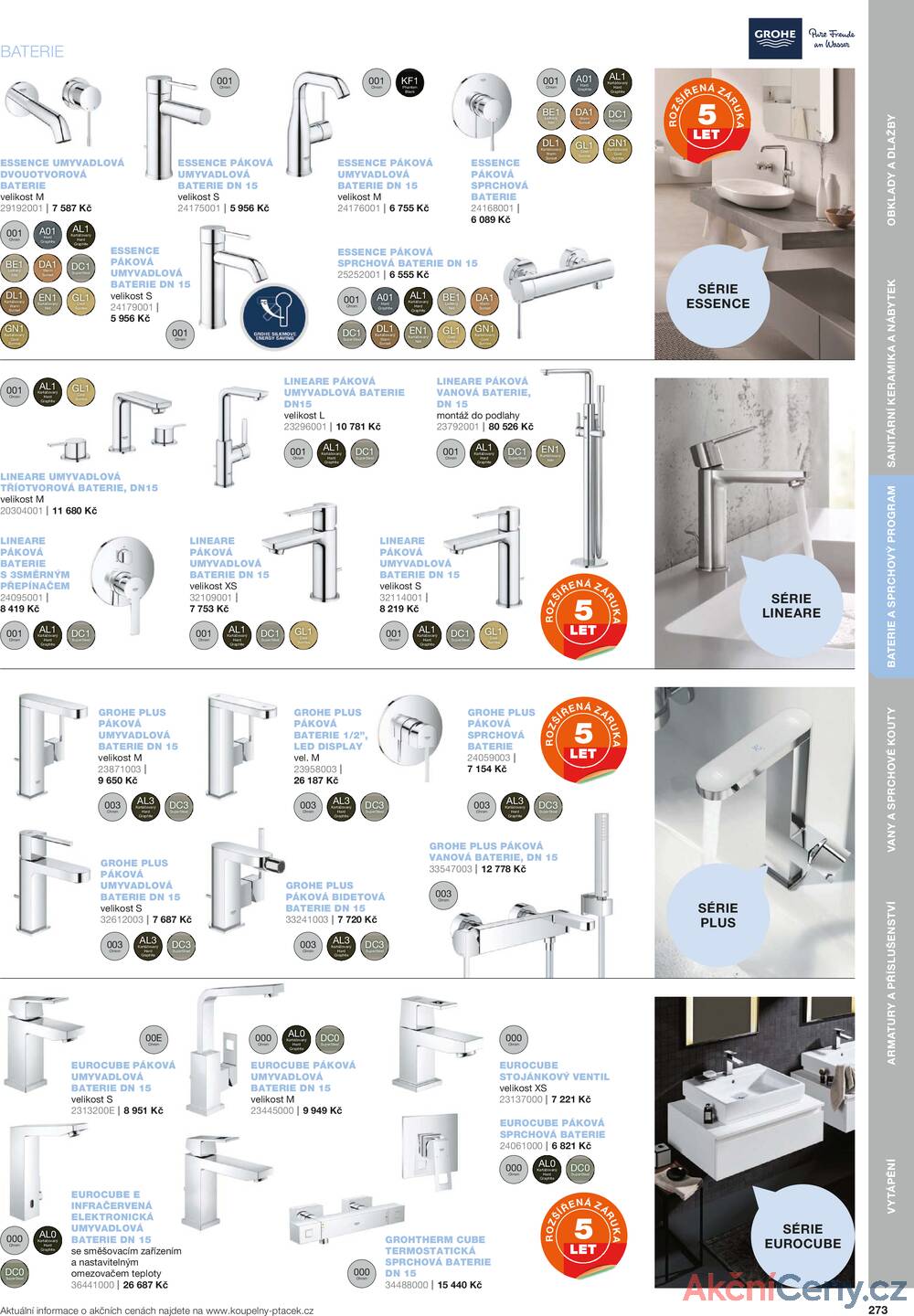 Leták Koupelny Ptáček
		  platný do 31.12.2025 - strana 273