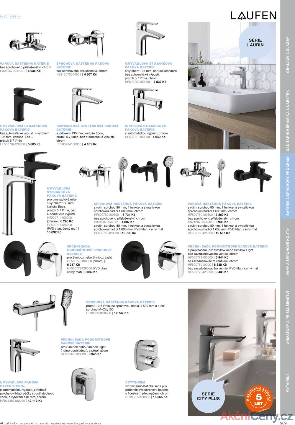 Leták Koupelny Ptáček
		  platný do 31.12.2025 - strana 289