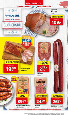 Lidl Čtvrtek od 27.2. do 2.3.2025