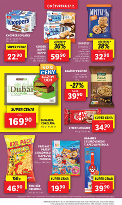 Lidl Čtvrtek od 27.2. do 2.3.2025