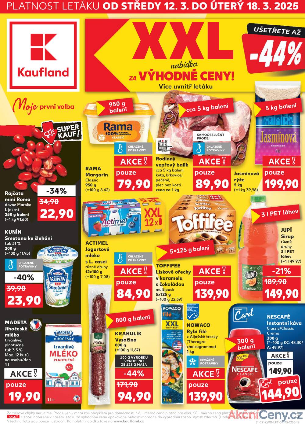 Leták Kaufland - Kaufland 12.3. - 18.3. - Kaufland Turnov Sobotecká - strana 1