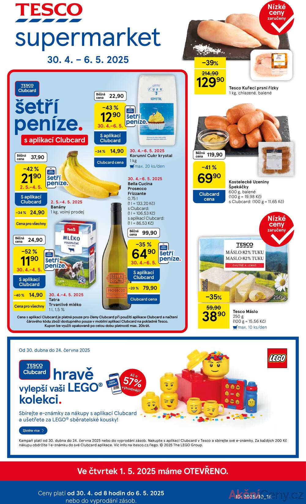 Leták Tesco - Tesco supermarkety od 30.4. do 6.5.2025 - strana 1 Leták Tesco - Tesco supermarkety od 30.4. do 6.5.2025 - strana 1