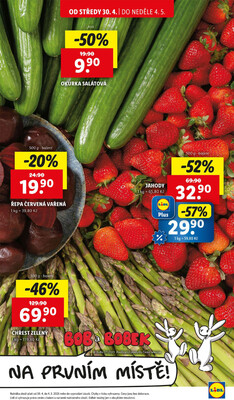 Lidl Čtvrtek od 1.5. do 4.5.2025