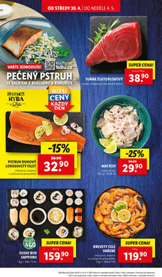 Lidl Čtvrtek od 1.5. do 4.5.2025