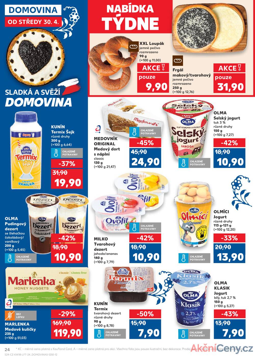 Leták Kaufland - Kaufland 30.4. - 6.5. - Kaufland - Prostějov (Olomoucká) - strana 24