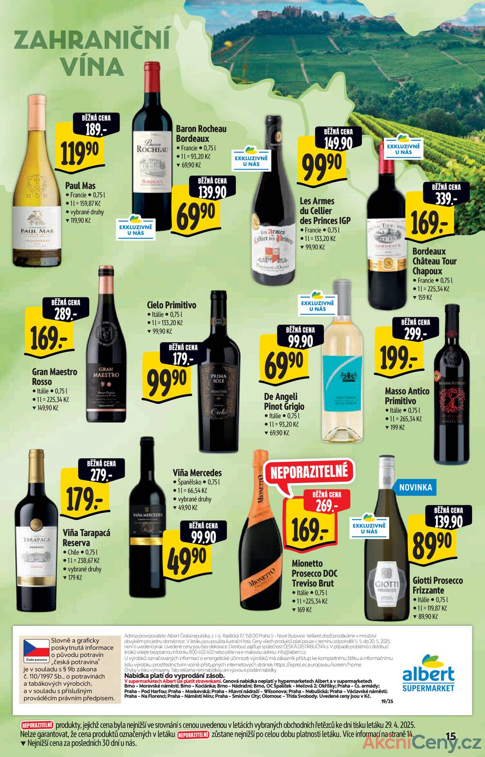 Leták Albert - Albert Supermarket katalog Brand od 5.5. do 20.5.2025 - strana 15 Leták Albert - Albert Supermarket katalog Brand od 5.5. do 20.5.2025 - strana 15