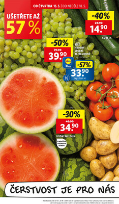Lidl Čtvrtek od 15.5. do 18.5.2025