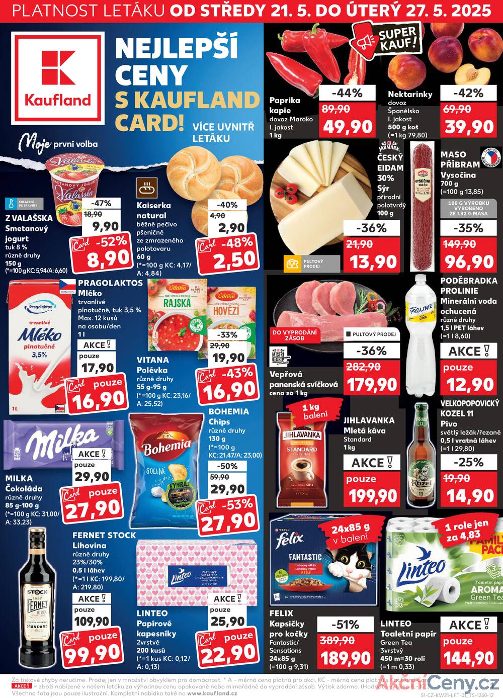 Leták Kaufland - Kaufland 21.5. - 27.5. - Kaufland - Litoměřice - strana 1