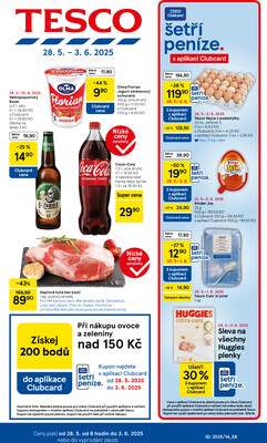 Leták Tesco malé hypermarkety od 28.5. do 3.6.2025