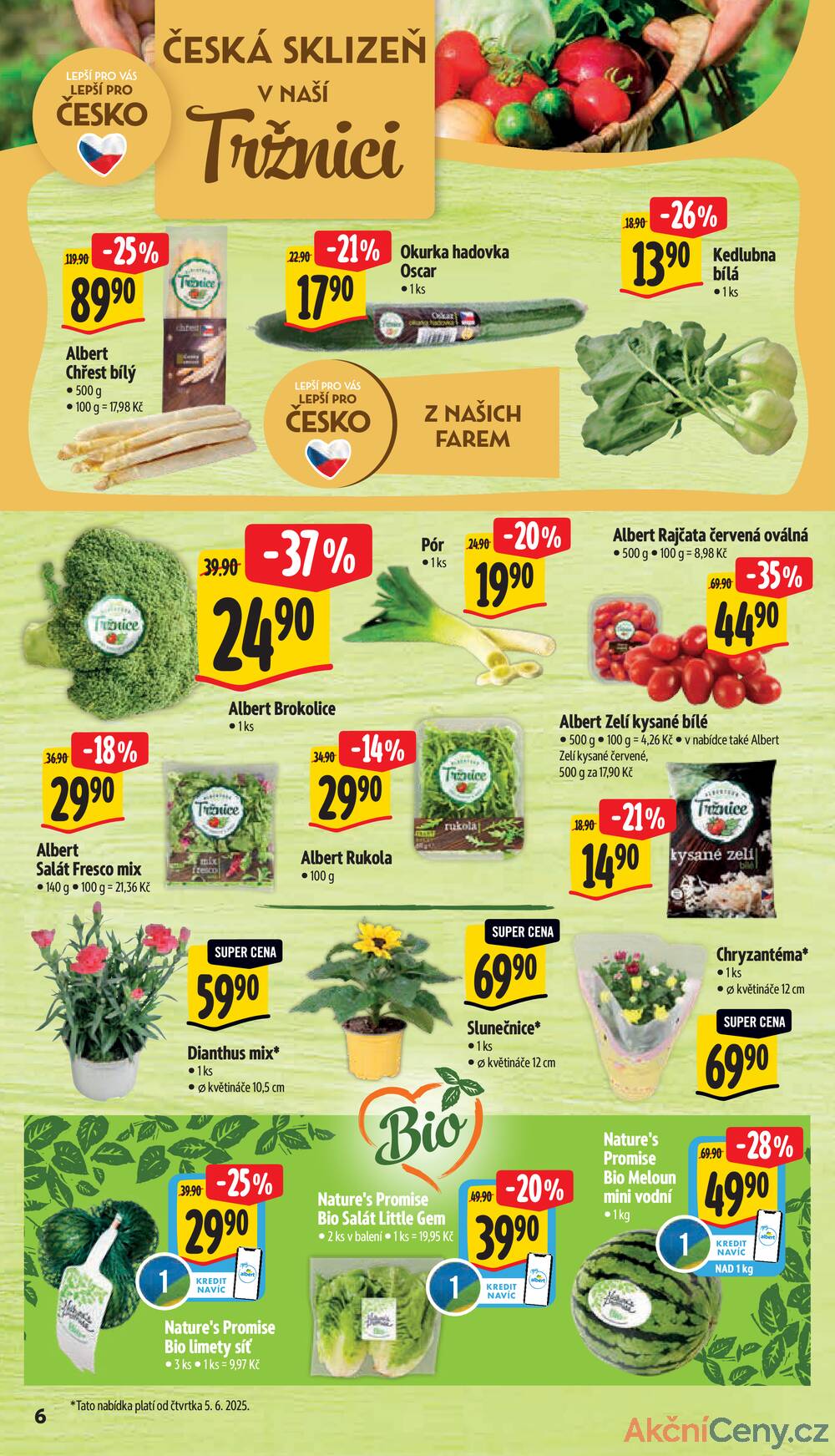 Leták Albert - Albert Supermarket od 4.6. do 10.6.2025 - strana 6 Leták Albert - Albert Supermarket od 4.6. do 10.6.2025 - strana 6
