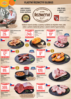 Akční leták Globus 4.6. - 10.6.2025 - Globus Praha - Centrum Černý Most