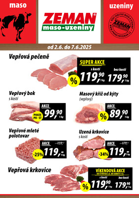 ZEMAN maso-uzeniny : 2 letáky