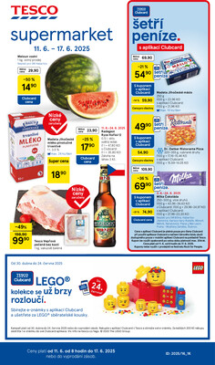 Leták Tesco supermarkety od 11.6. do 17.6.2025