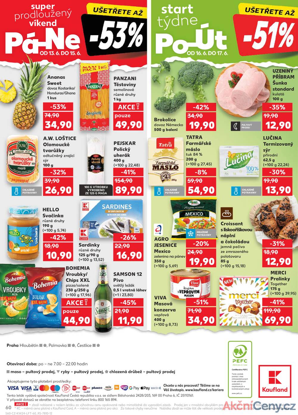 Leták Kaufland - Kaufland 11.6. - 17.6. - Kaufland - Praha 8 (Libeň) - strana 60
