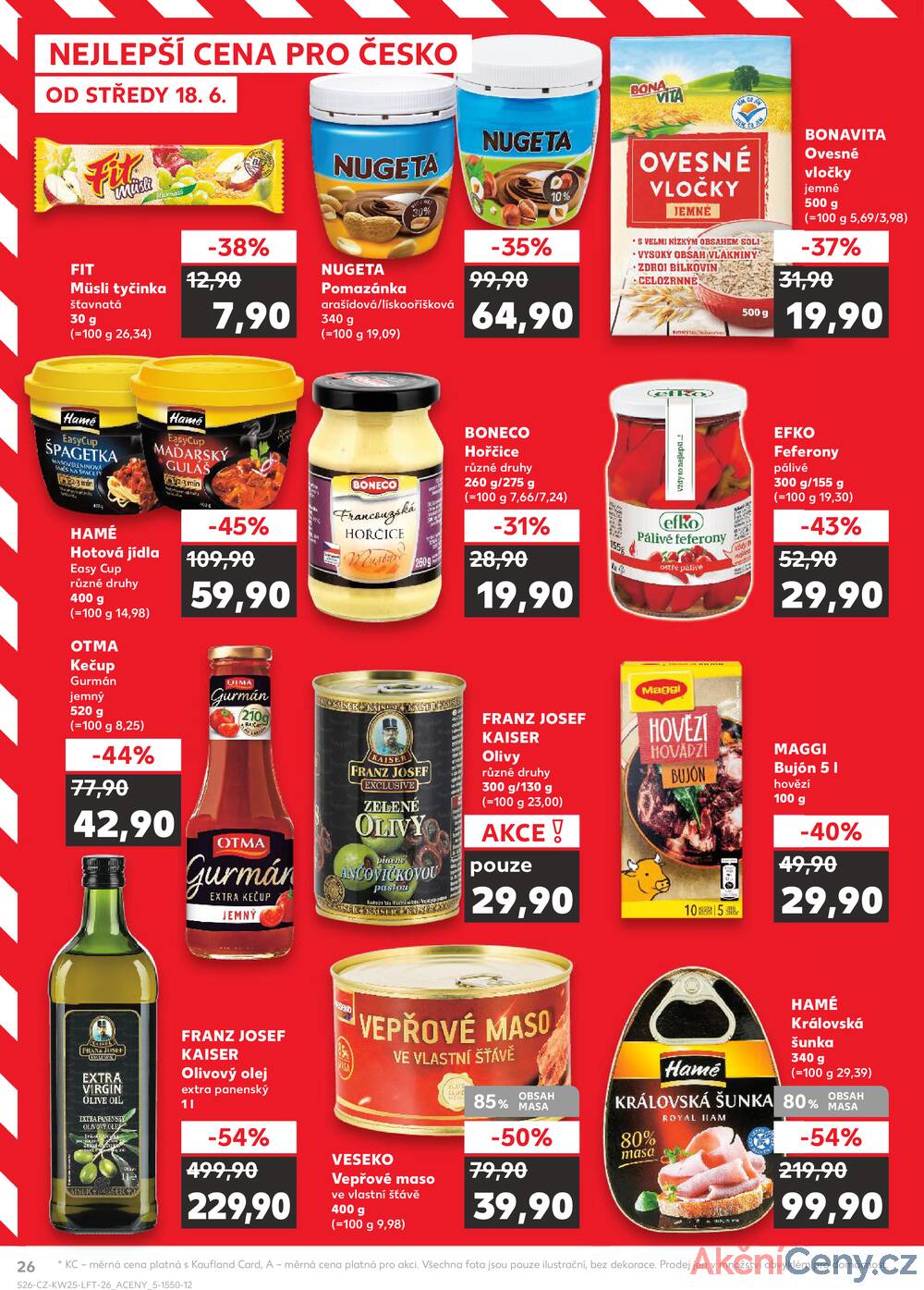 Leták Kaufland - Kaufland 18.6. - 24.6. - Kaufland - Domažlice - strana 26
