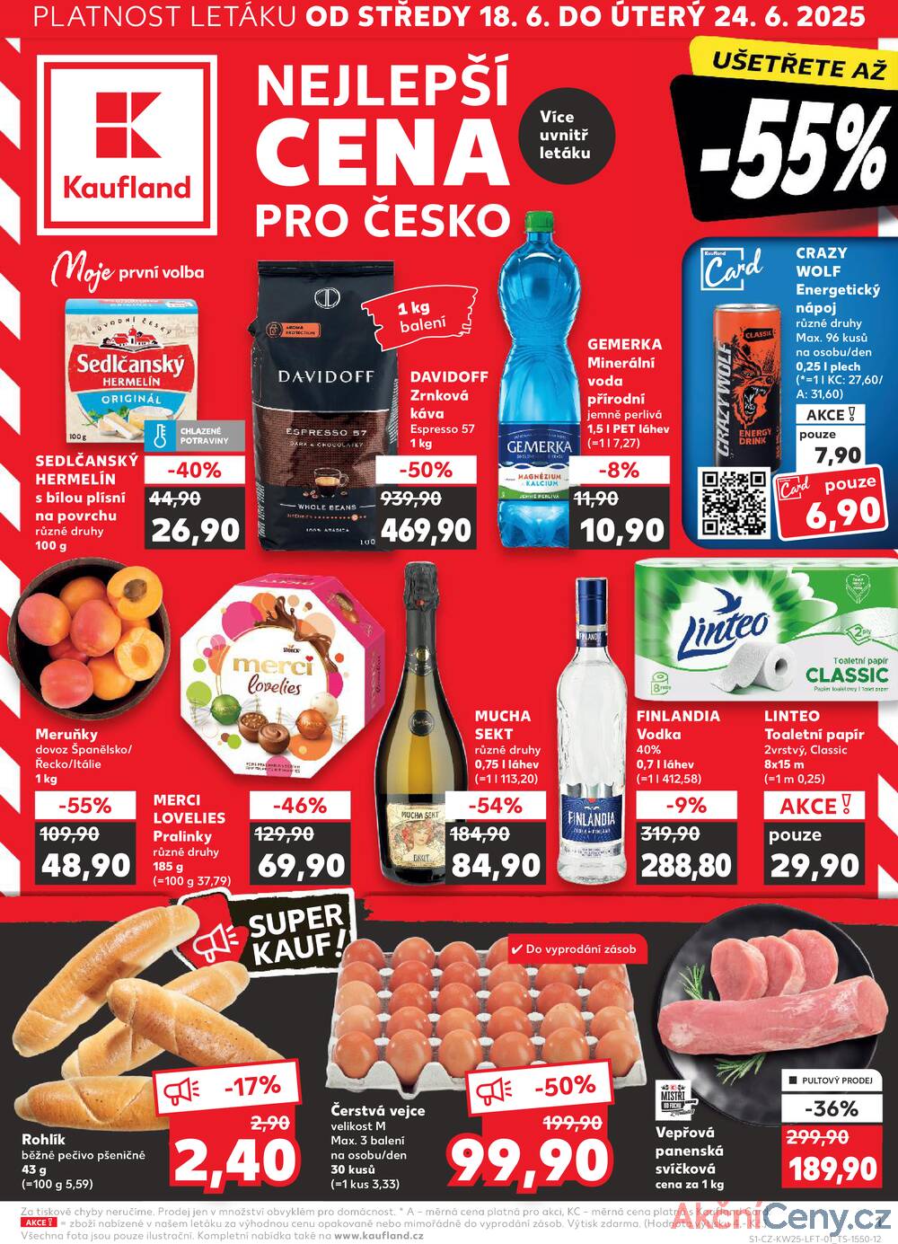 Leták Kaufland - Kaufland 18.6. - 24.6. - Kaufland - Strakonice - strana 1