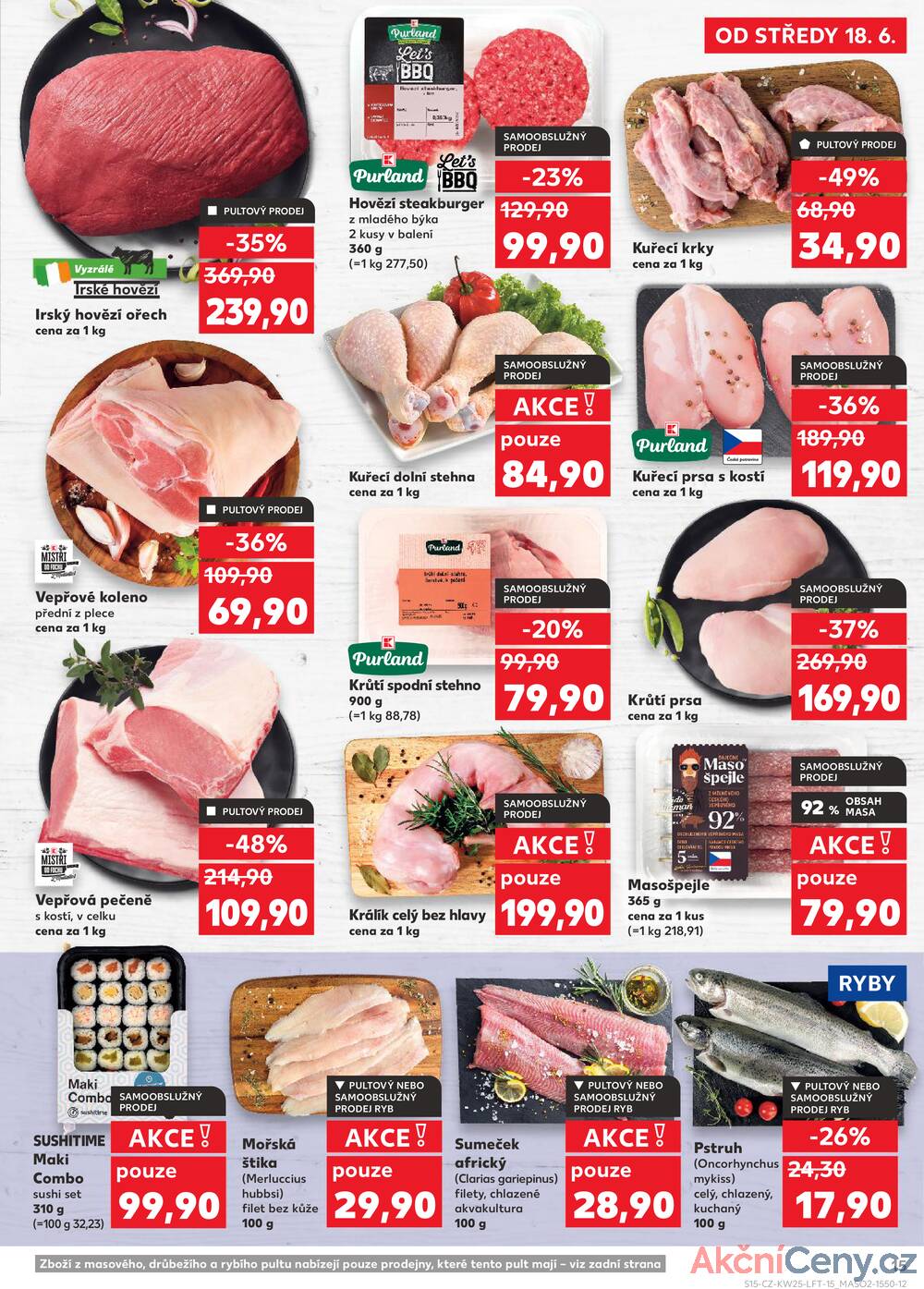 Leták Kaufland - Kaufland 18.6. - 24.6. - Kaufland - Praha 6 (Podbaba) - strana 15