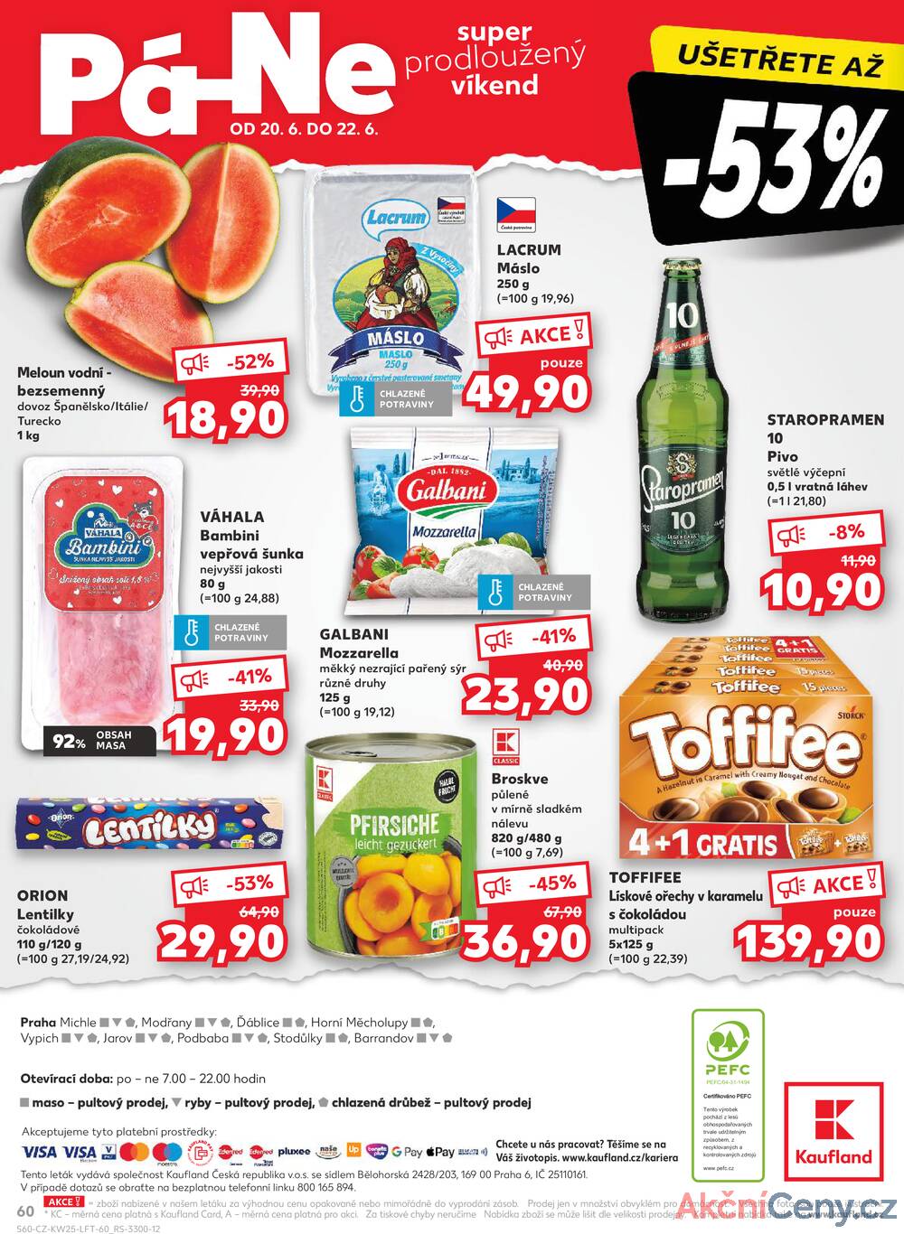 Leták Kaufland - Kaufland 18.6. - 24.6. - Kaufland - Praha 3 (Jarov) - strana 60