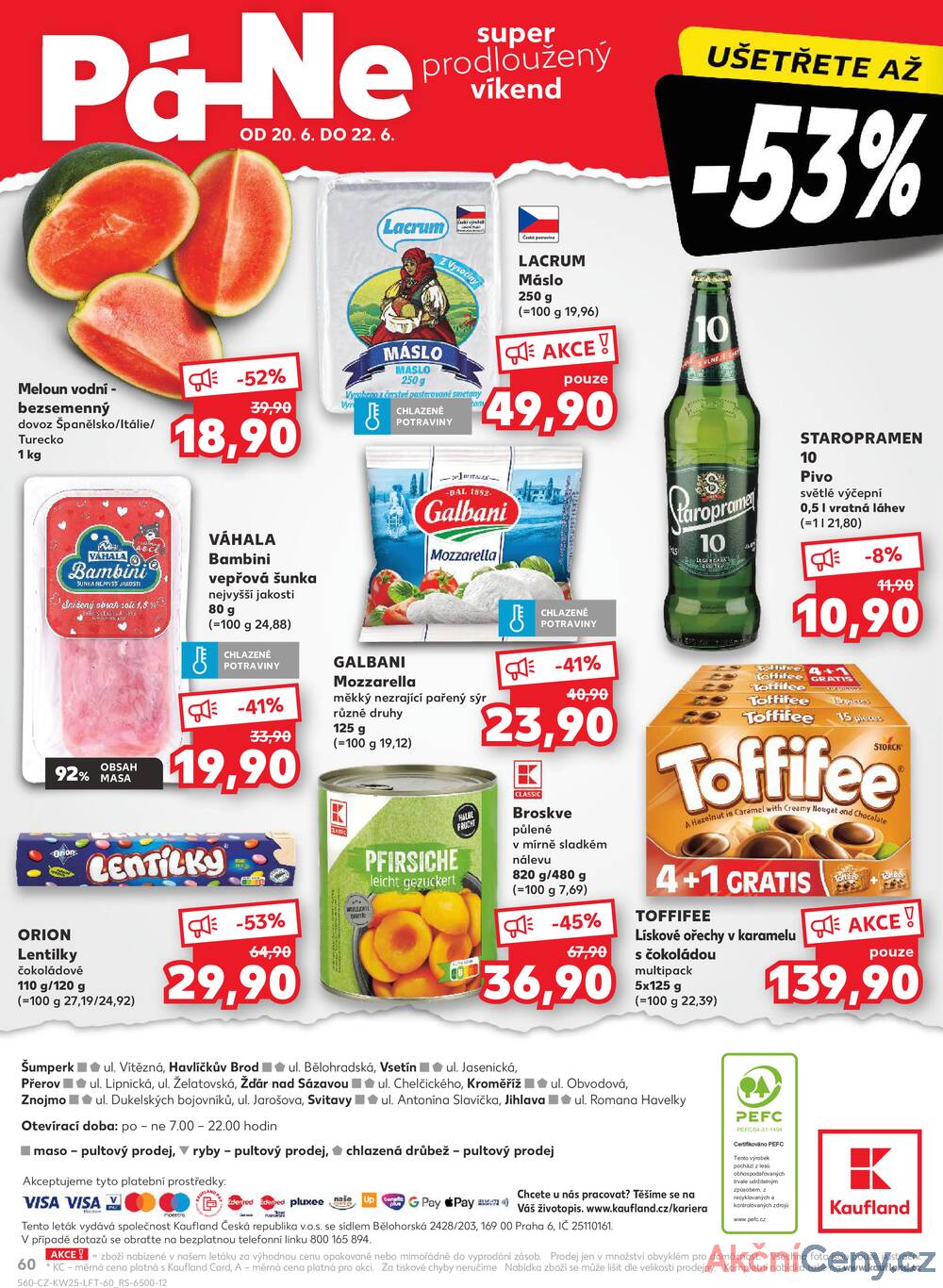Leták Kaufland - Kaufland 18.6. - 24.6. - Kaufland - Znojmo (Jarošova) - strana 60