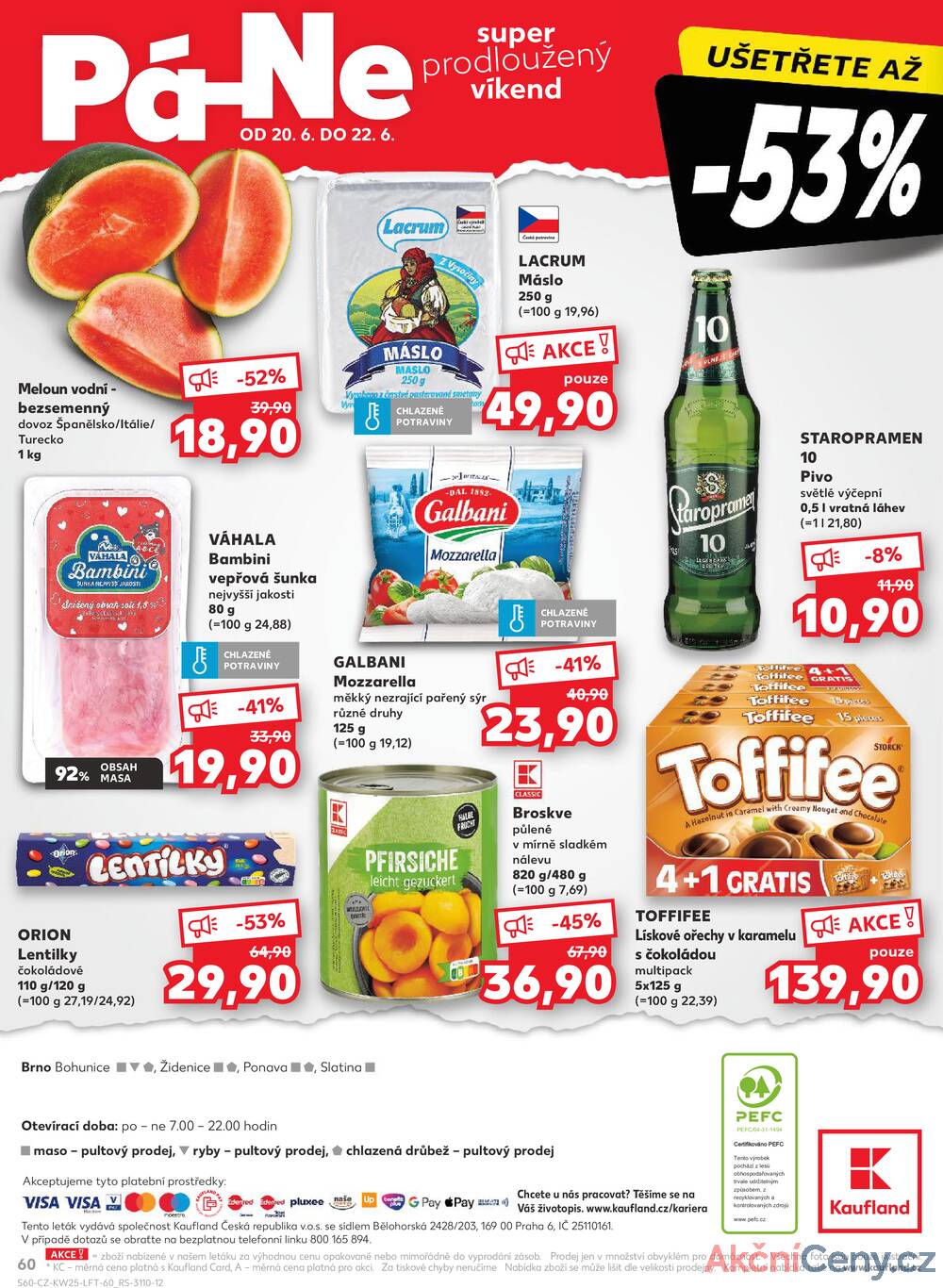 Leták Kaufland - Kaufland 18.6. - 24.6. - Kaufland - Brno - Židenice - strana 60