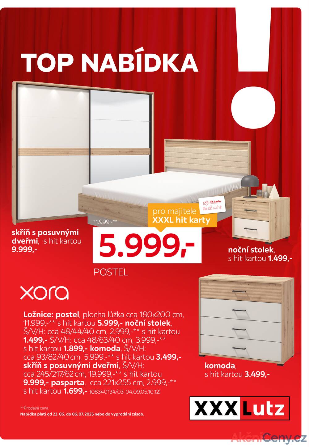 Leták XXXLutz - XXXLutz Top nabídka Ložnice 23.6. - 6.7. - strana 1