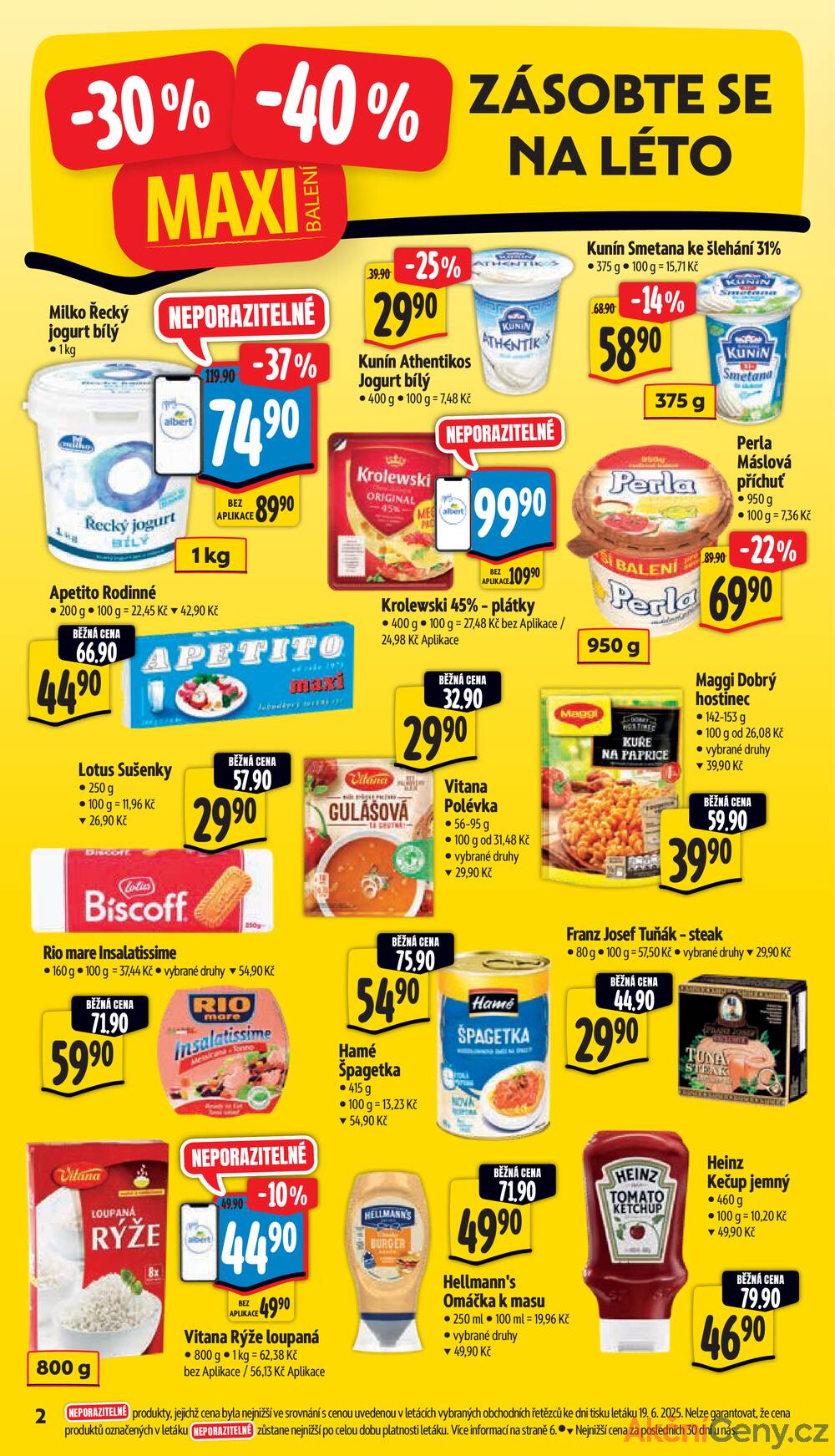 Leták Albert - Albert Supermarket od 25.6. do 1.7.2025 - strana 2 Leták Albert - Albert Supermarket od 25.6. do 1.7.2025 - strana 2