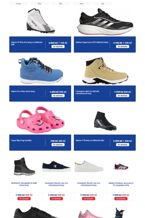 leták Intersport