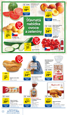 Tesco supermarkety od 25.6. do 1.7.2025