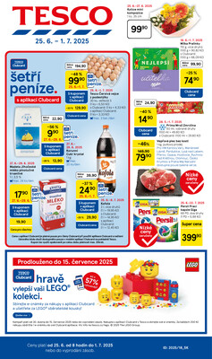 Leták Tesco malé hypermarkety od 25.6. do 1.7.2025