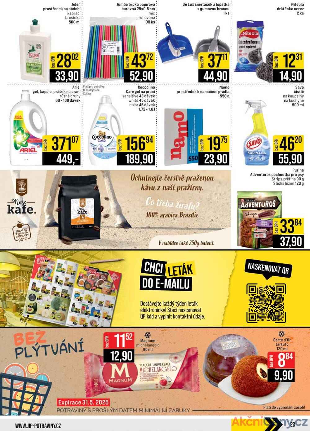 Leták JIP - JIP Cash & Carry České Budějovice, Most, Náchod, Polička, Sušice a Svoboda nad Úpou od 25.6. do 1.7.2025 - strana 23