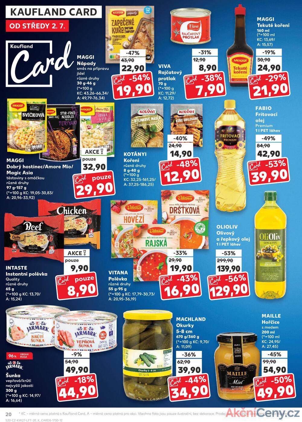 Leták Kaufland - Kaufland 2.7. - 8.7. - Kaufland - Praha 12 (Modřany) - strana 20