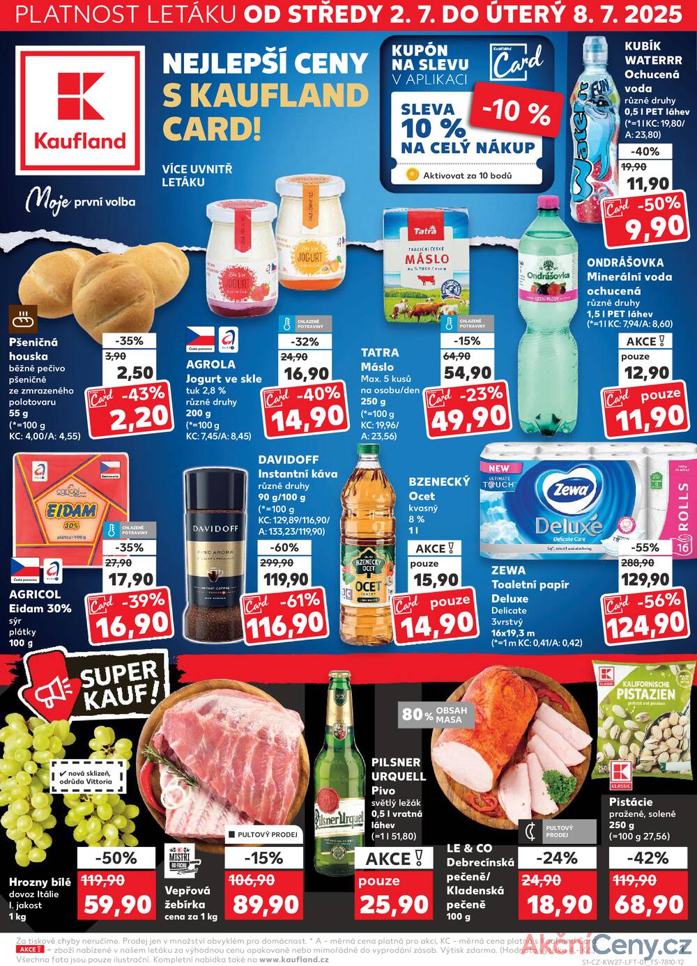 Leták Kaufland - Kaufland 2.7. - 8.7. - Kaufland - Praha 8 (Libeň) - strana 1