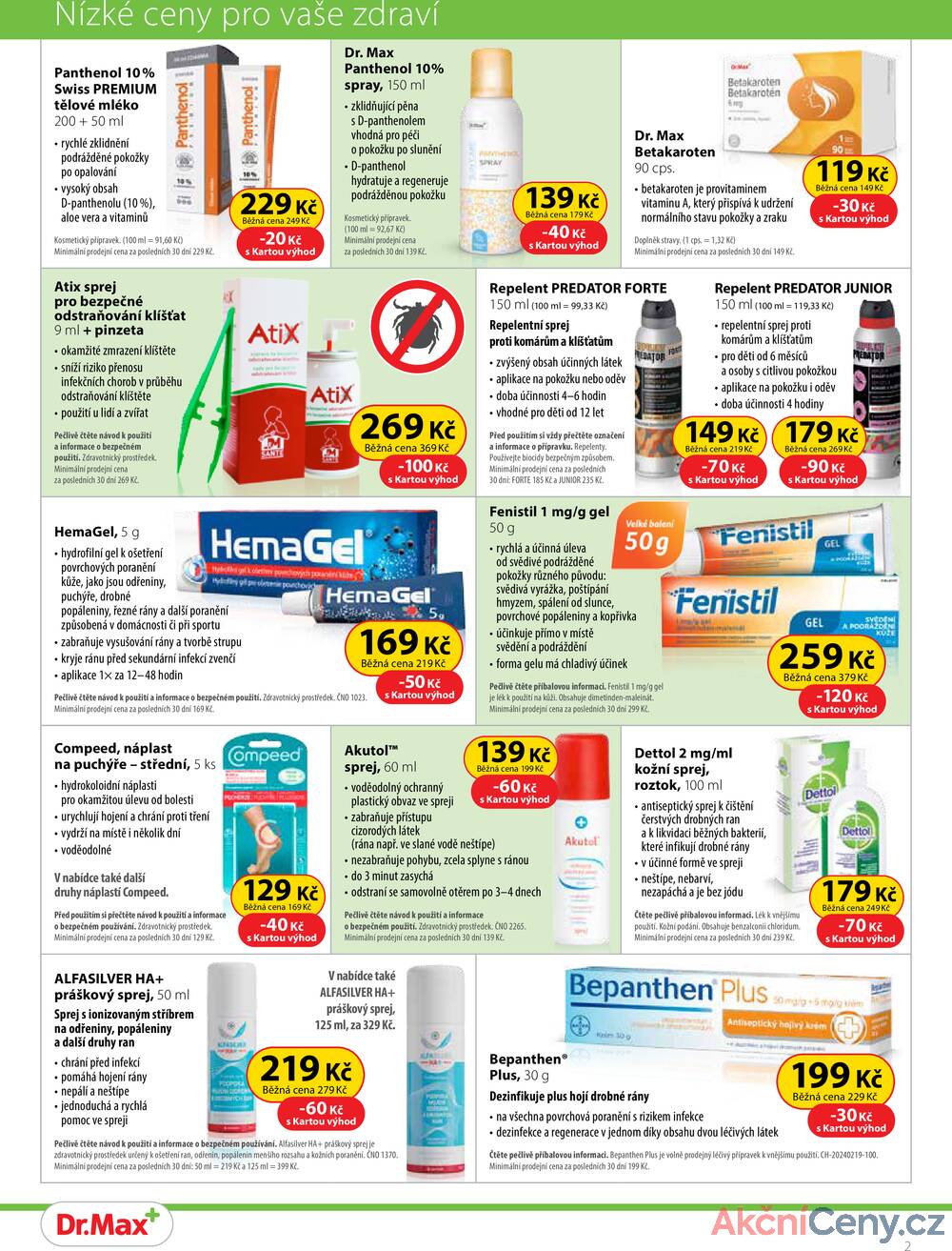Leták Dr.Max - Dr.Max od 1.7. do 31.8.2025 - strana 2