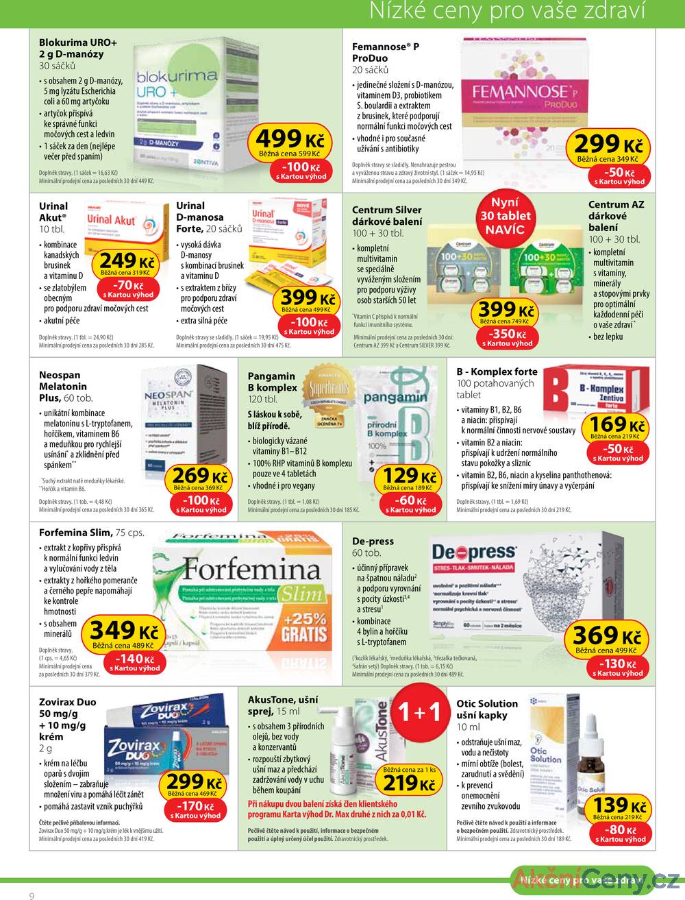 Leták Dr.Max - Dr.Max od 1.7. do 31.8.2025 - strana 9