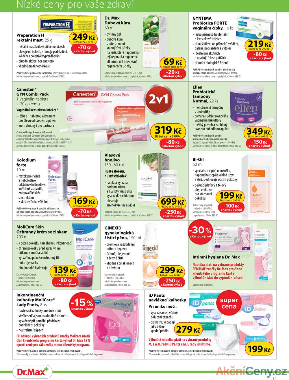 Leták Dr.Max - Dr.Max od 1.7. do 31.8.2025 - strana 14