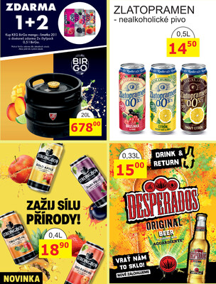 BENE Nápoje od 1.7. do 31.7.2025
