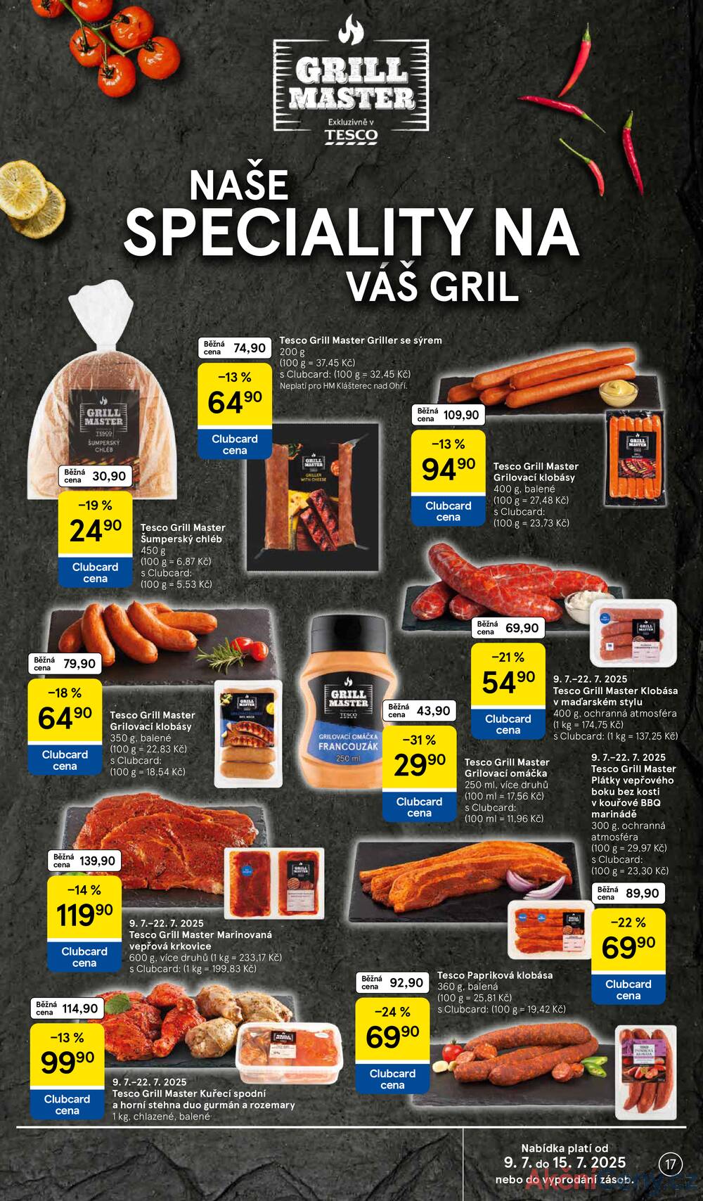 Leták Tesco - Tesco malé hypermarkety od 9.7. do 15.7.2025 - strana 17 Leták Tesco - Tesco malé hypermarkety od 9.7. do 15.7.2025 - strana 17