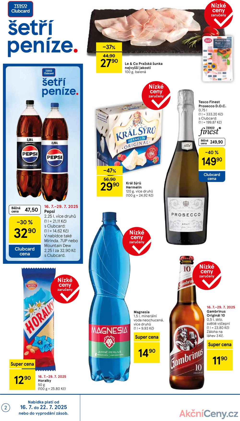 Leták Tesco - Tesco supermarkety od 16.7. do 22.7.2025 - strana 2 Leták Tesco - Tesco supermarkety od 16.7. do 22.7.2025 - strana 2