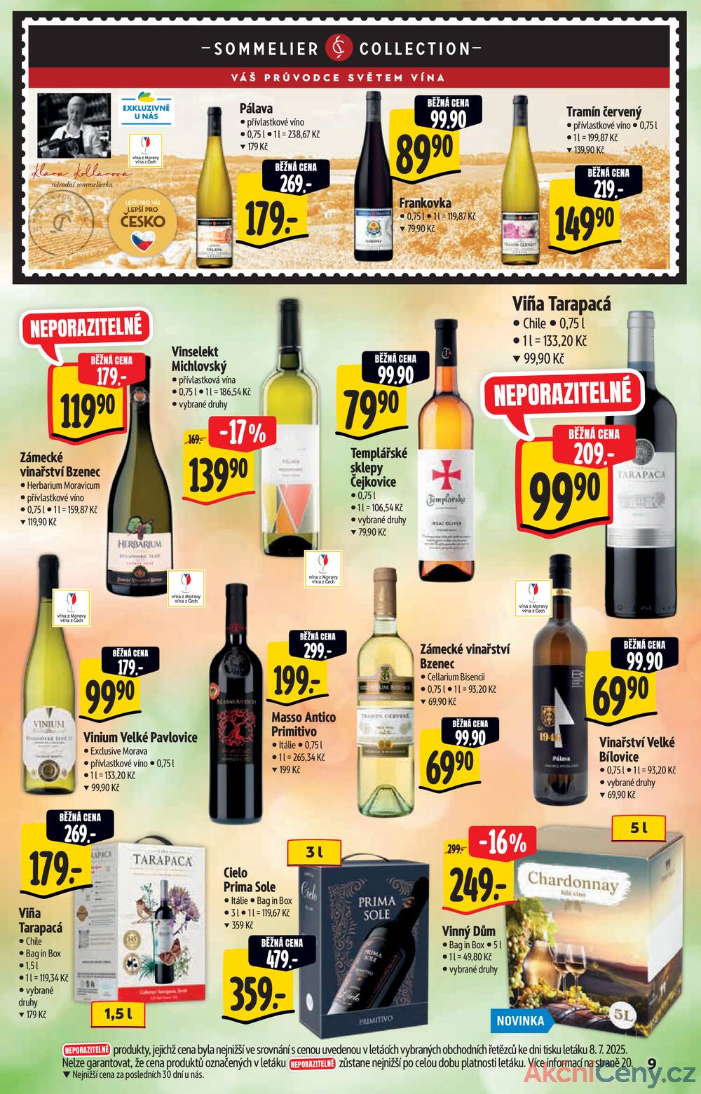 Leták Albert - Albert  Hypermarket katalog  Drinks od 16.7. do 29.7.2025 - strana 9