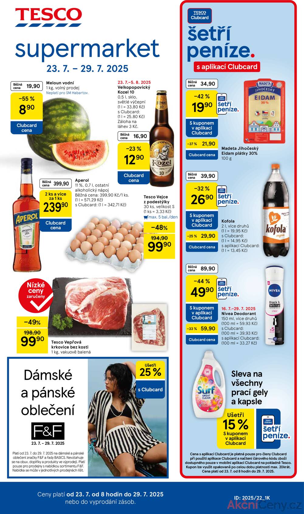 Leták Tesco - Tesco supermarkety od 23.7. do 29.7.2025 - strana 1 Leták Tesco - Tesco supermarkety od 23.7. do 29.7.2025 - strana 1